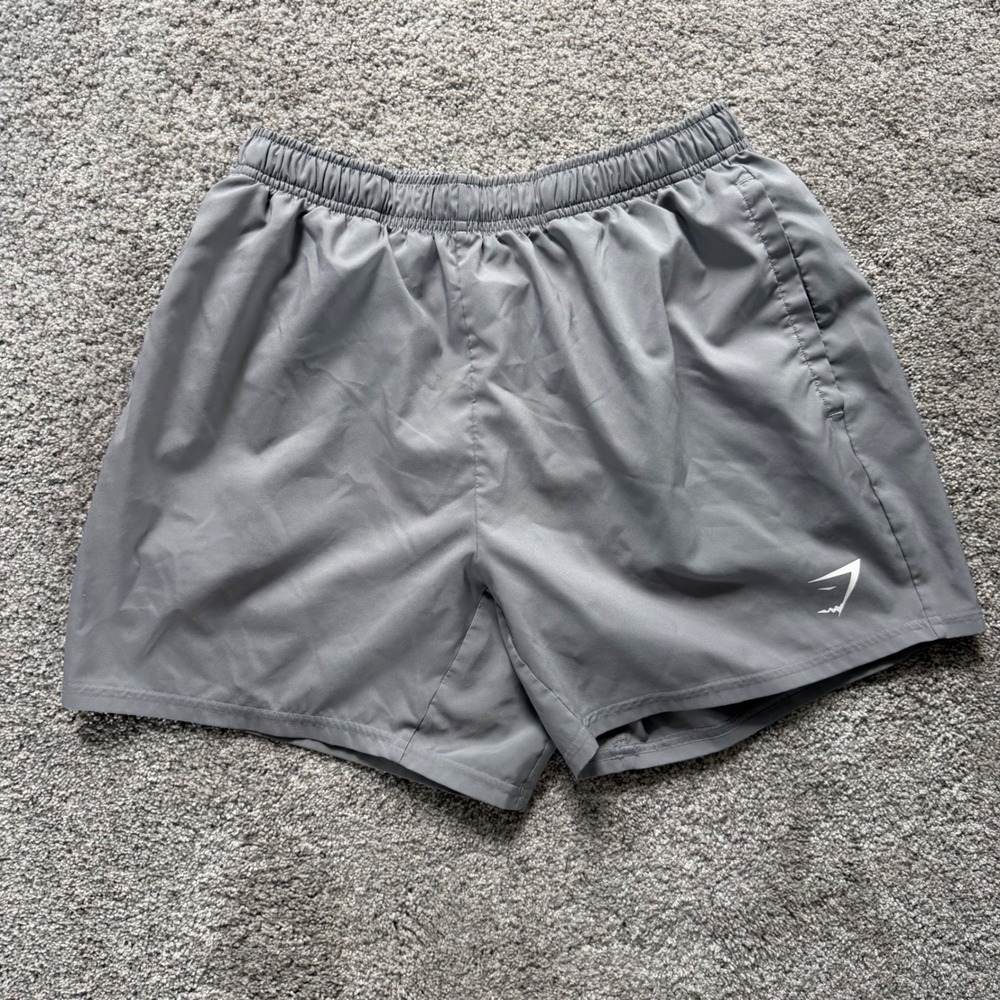 Gymshark Arrival Mens Grey Athletic Training Shorts Size M Medium Activewear